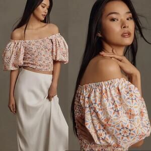 Dolan Left Coast Off-The-Shoulder Floral Textured Top